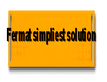 Fermat simpliest solution