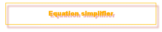 Equation simplifier